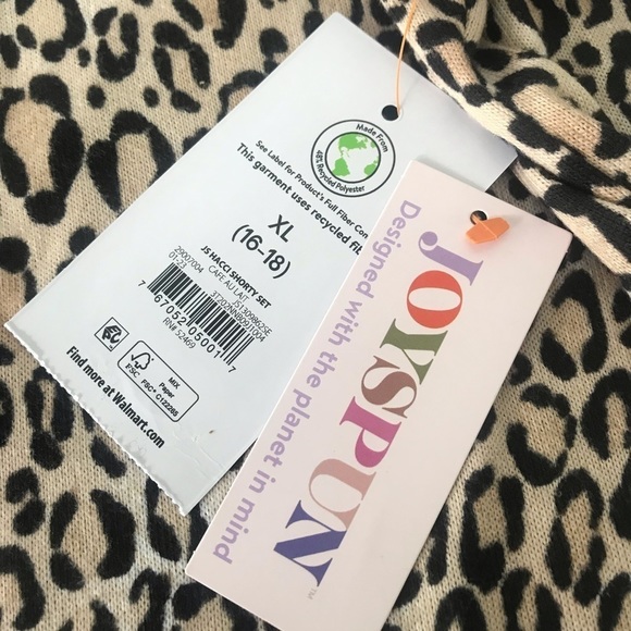 ❌sold on other ❌site!leopard Print Long Sleeve Short Pajama/Loungewear Set -Wom - Picture 4 of 6